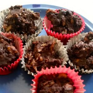 vegan chocolate pecan coconut clusters recipe