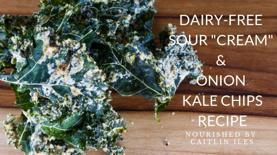 Dairy-Free Sour _Cream_ and Onion Kale Chips Recipe