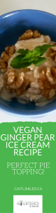 Best Vegan Ginger Pear Coconut Milk Ice Cream