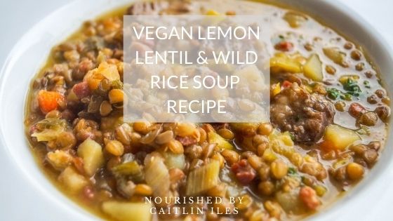 Vegan Lemon Lentil and Rice Soup Recipe