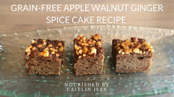 Grain-Free Apple Walnut Ginger Spice Cake Recipe
