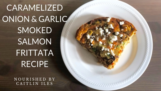 Caramelized Onion & Garlic Smoked Salmon Frittata Recipe