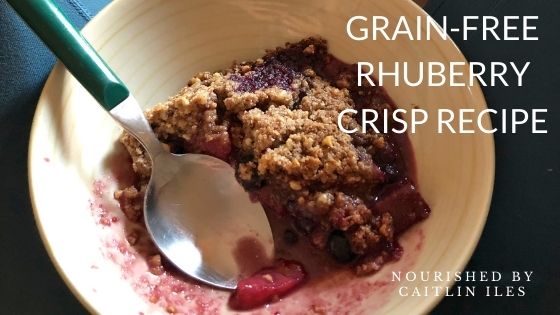 Best Grain-Free Rhuberry Crumble Recipe