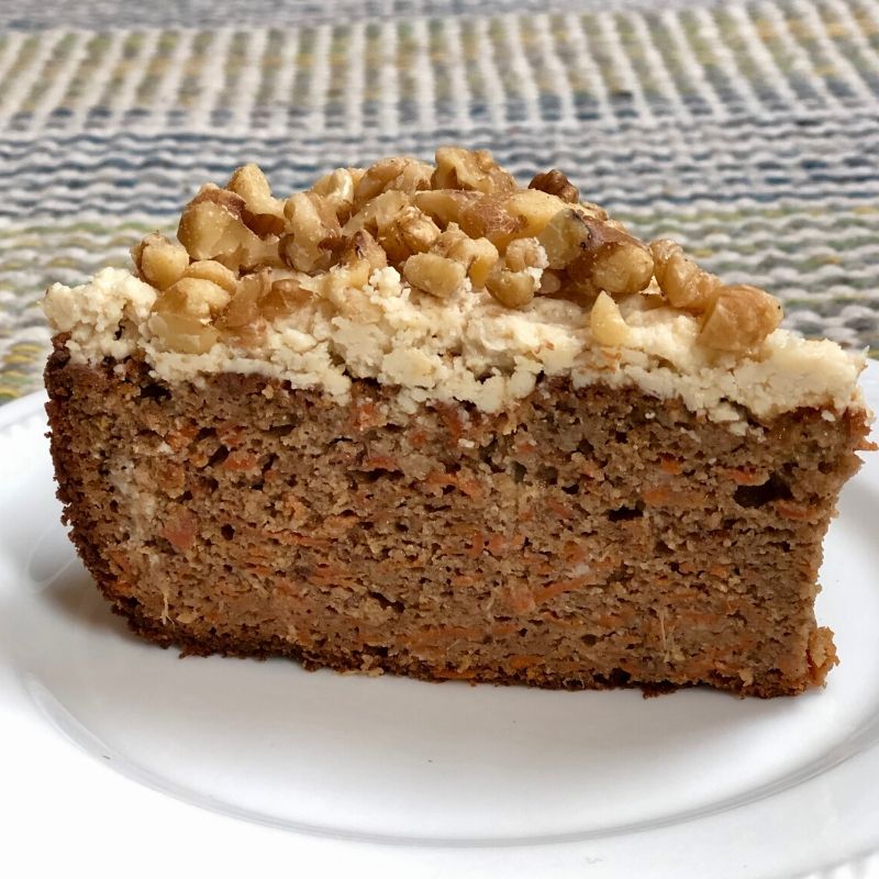 GrainFree Carrot Cake with Goat Cheese Frosting Recipe NOURISHED