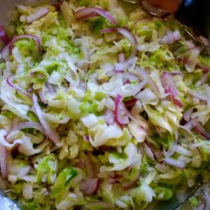 Super Simple Red Onion Sauerkraut Recipe