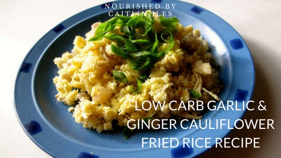 Low Carb Garlic & Ginger Cauliflower Fried Rice Recipe