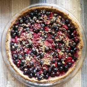 Paleo Saskatoon Berry & Cherry Pie Recipe