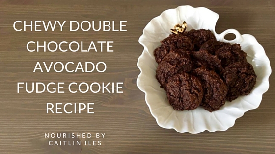 Chewy Double Chocolate Avocado Fudge Cookie Recipe