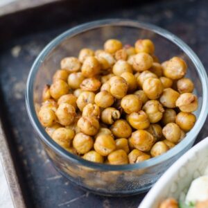 Super Simple Sweet & Salty Roasted Chickpea Recipe