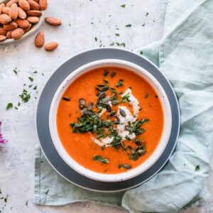 Vegan Spicy Red Pepper & Carrot Soup Recipe