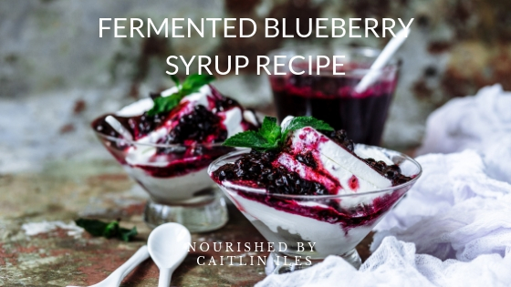 Easy Fermented Blueberry Syrup Recipe