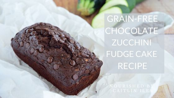 Grain Free Chocolate Zucchini Fudge Cake Recipe