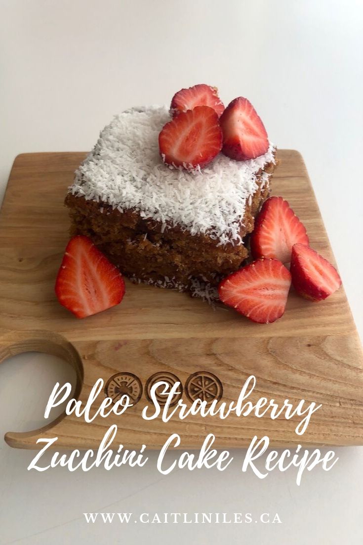 GrainFree Paleo Strawberry Zucchini Cake Recipe NOURISHED