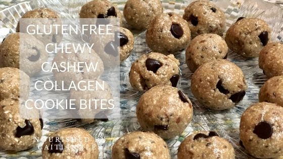 Gluten-Free Chewy Cashew Collagen Cookie Bites Recipe